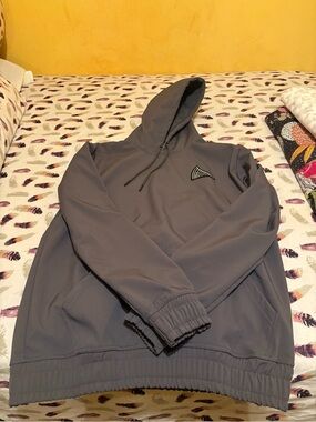 Men's salt mafia fleece lined  Gray Hooded Pullover shell hoodie